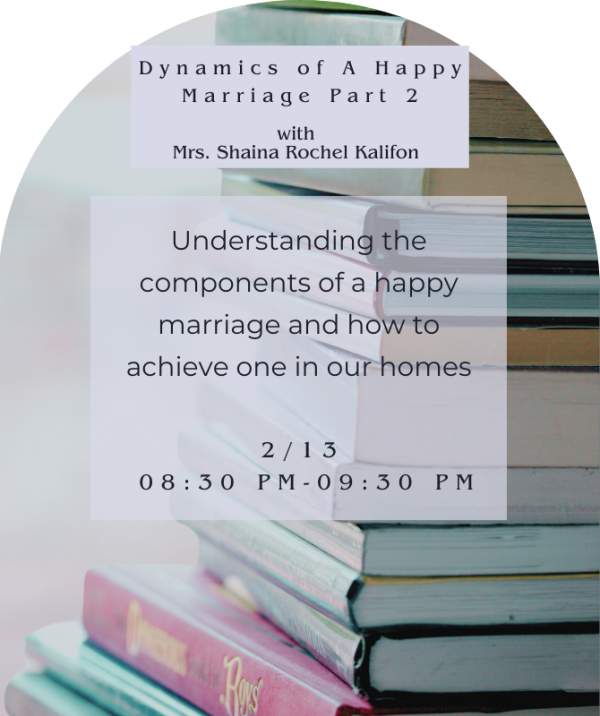 Dynamics of A Happy Marriage: Part 2